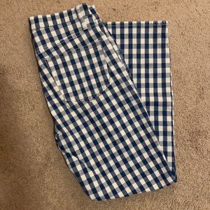 J crew gingham jeans